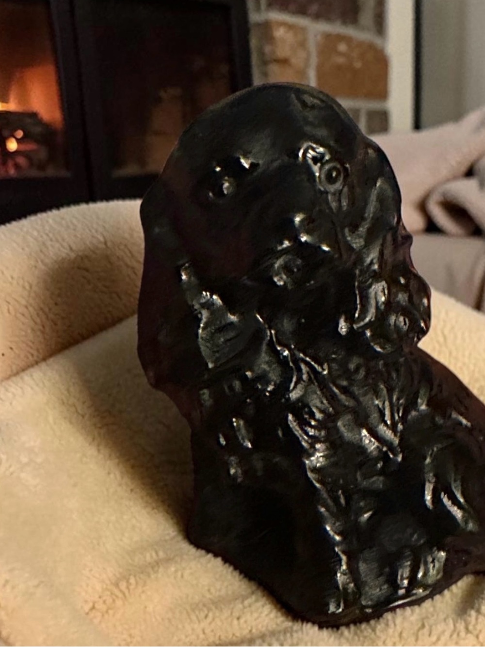 Black Obsidian Crystal Dog